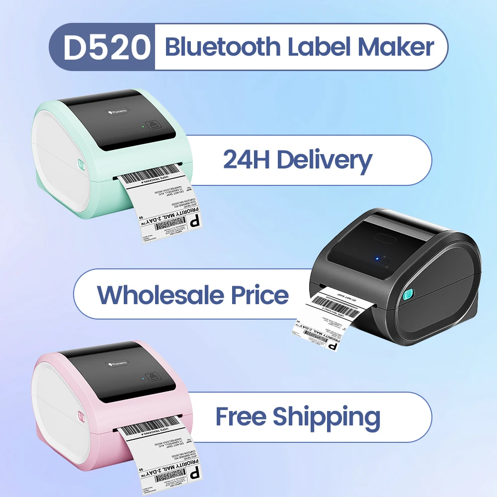 Commercial Printing Paper - Kablosuz Bluetooth Nakliye Yazıcısı Phomemo D520BT