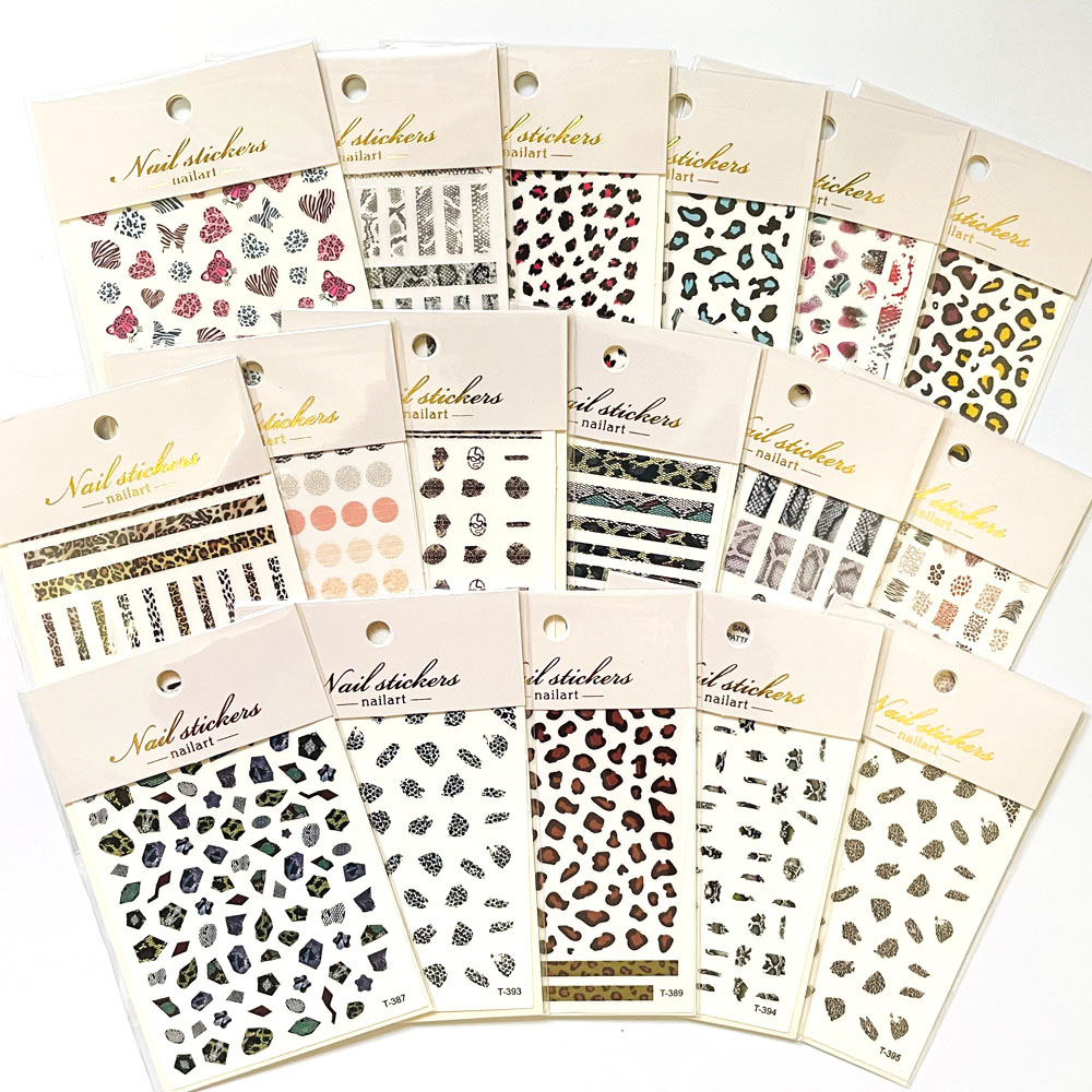 Commercial Printing Paper - 1 sayfalık leopar etiket 3D kaydırıcılar
