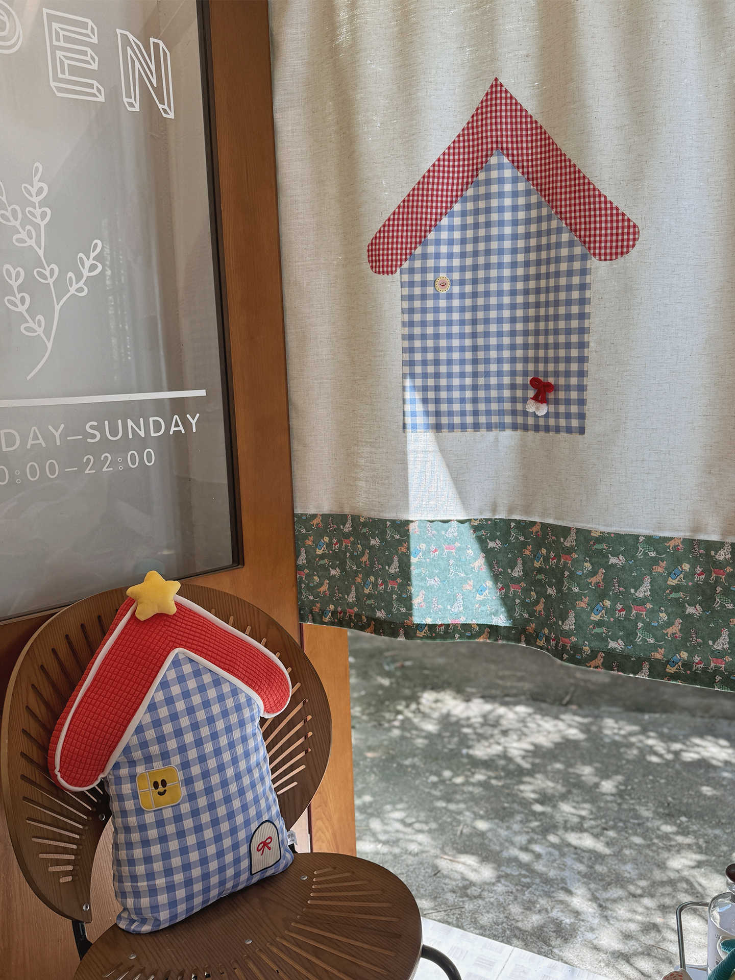 VIKAMA Gingham Küçük Ev Noren  - Commercial Printing Rates incelemesi ve fiyatı