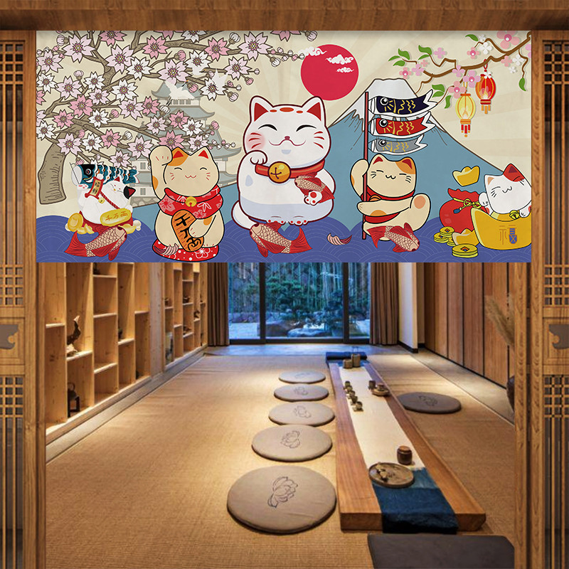 VIKAMA Japon Fuji Kiraz Noren  - Commercial Printing Rates incelemesi ve fiyatı