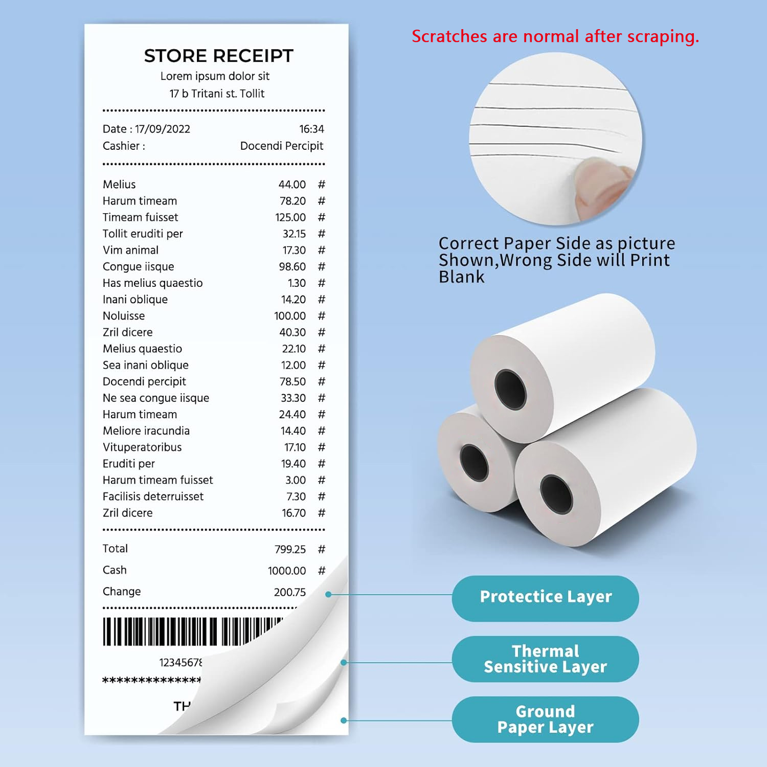 80MM Termal Makbuz Kağıdı 3/6/ - Commercial Printing Paper incelemesi ve fiyatı