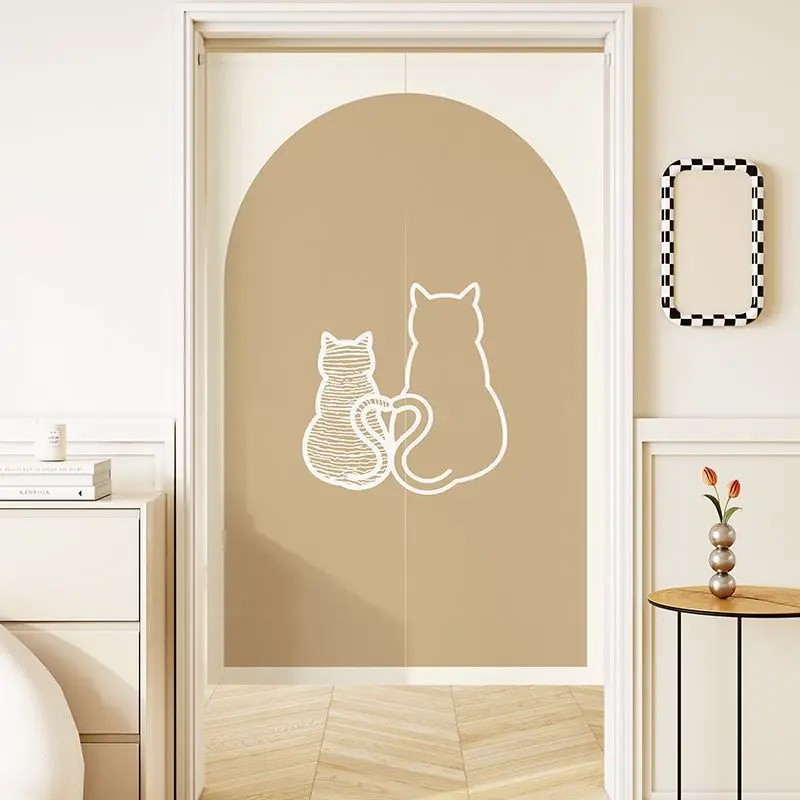 VIKAMA Minimal Line Cat Noren  - Commercial Printing Rates incelemesi ve fiyatı
